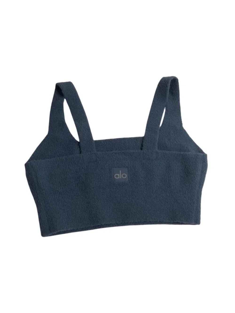 ALO Yoga Snuggle Up Sweater Bra in Bluestone